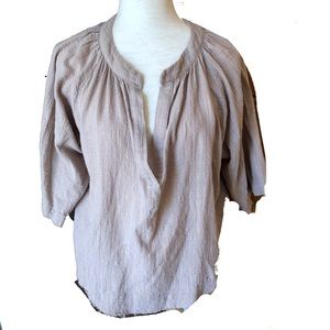 Vici shirt small raw hem woman’s top/blouse